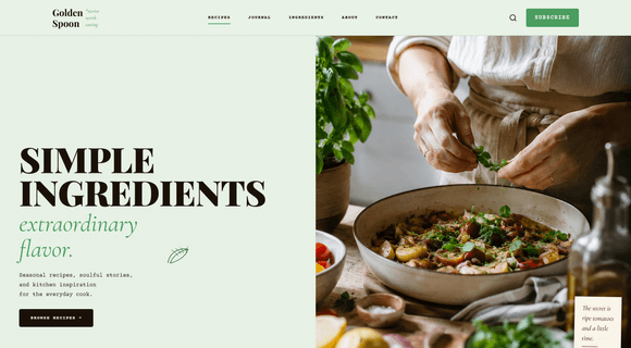 Food and recipe blog