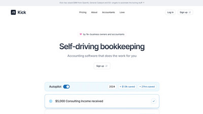 Kick - Automated Bookkeeping Made Simple