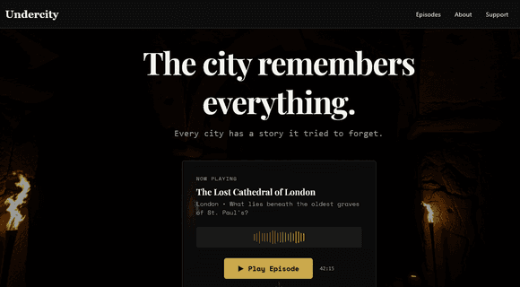 Podcast website