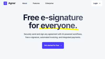  Agree - Agreements Made Easy. Sign, Send, & Get Paid in One Place