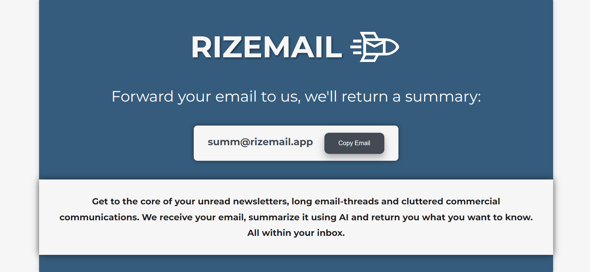 Rizemail - Save Time with This AI-Powered Email Summarizer