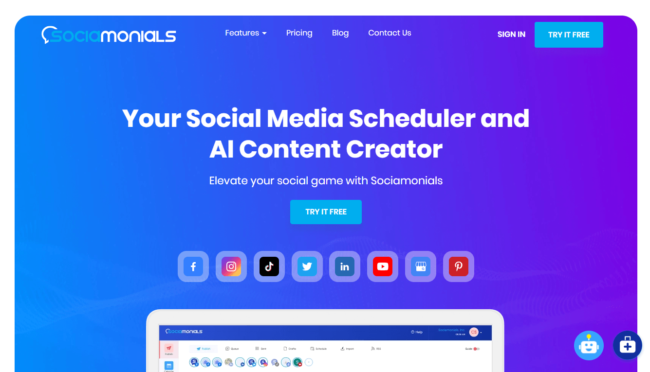 Sociamonials - Your Social Media Scheduler and AI Content Creator