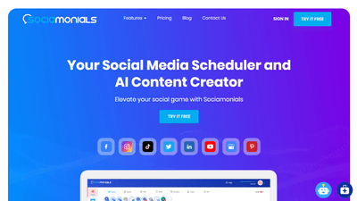 Sociamonials - Your Social Media Scheduler and AI Content Creator