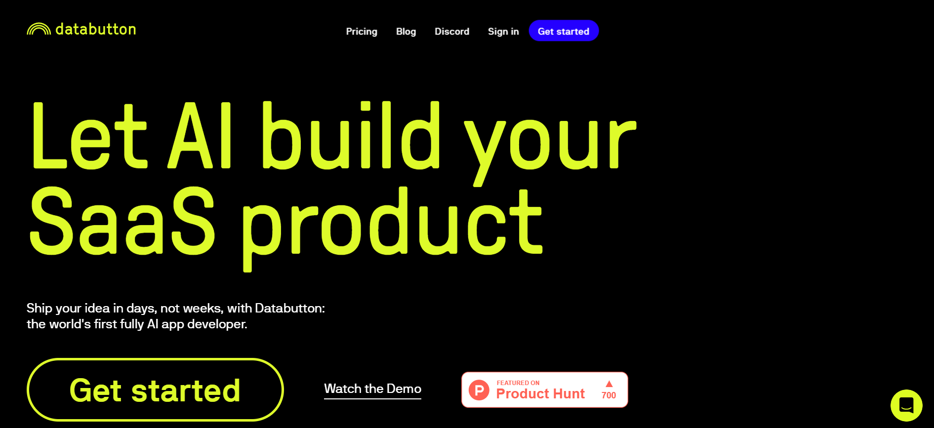 Databutton - Build Your SaaS Products with AI