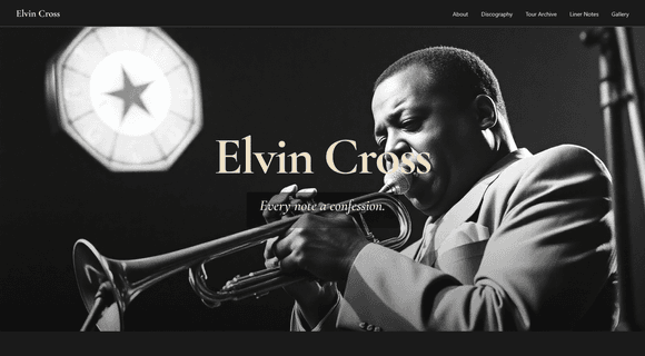 Jazz artist website