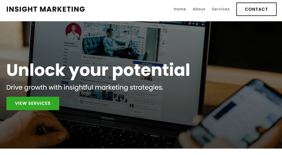 Marketing consultant website