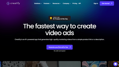  Creatify AI - Effortlessly Create Professional Video Ads