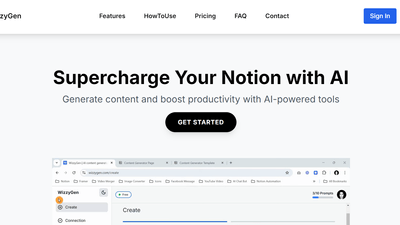 WizzyGen - Generate Content for Notion to Level Up Your Workflow