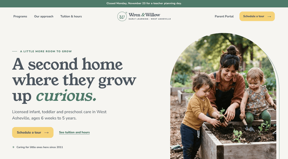Childcare website template