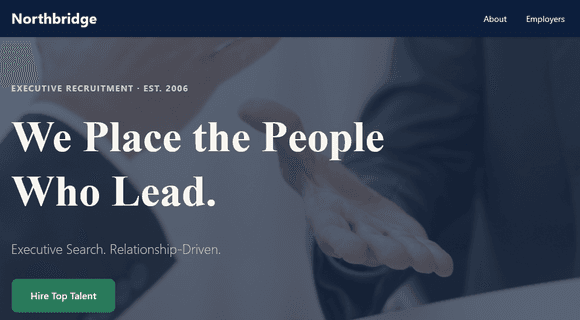 Recruitment website template