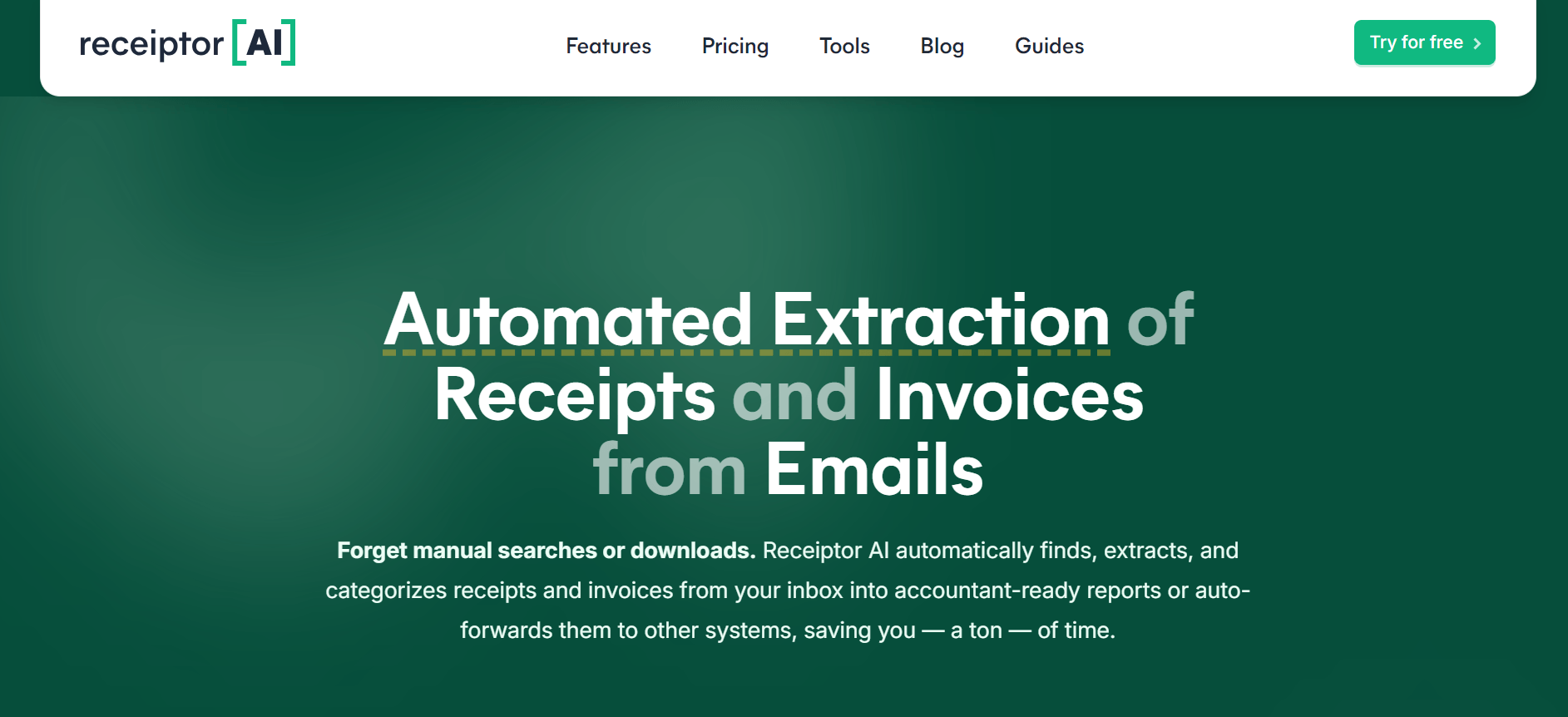 Receiptor AI - Ditch Paperwork and Automate Managing Your Receipts and Invoices