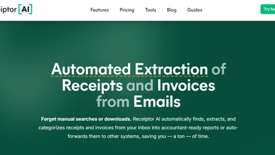 Receiptor AI - Ditch Paperwork and Automate Managing Your Receipts and Invoices