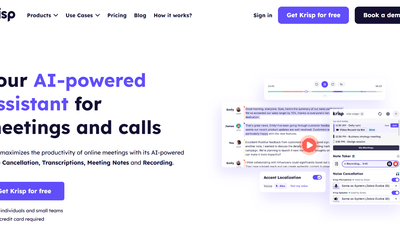 Krisp - Noise Cancellation & AI Meeting Assistant