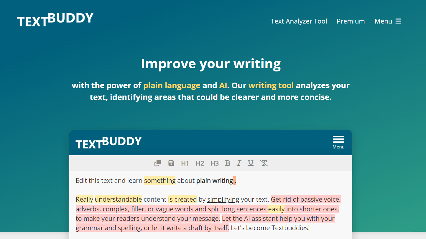 TextBuddy - AI Assistant for Improving Your Writing