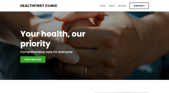 Healthcare website