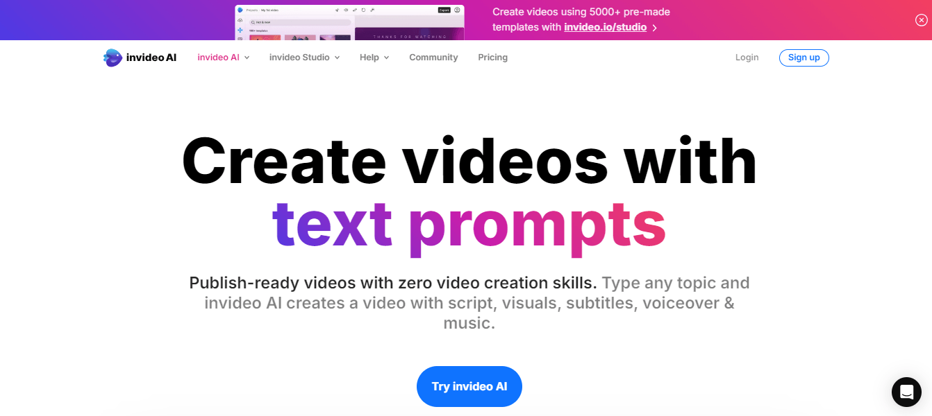 InVideo AI - Your Ultimate Video Creation Tool