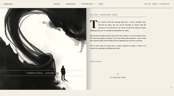 Literary journal website