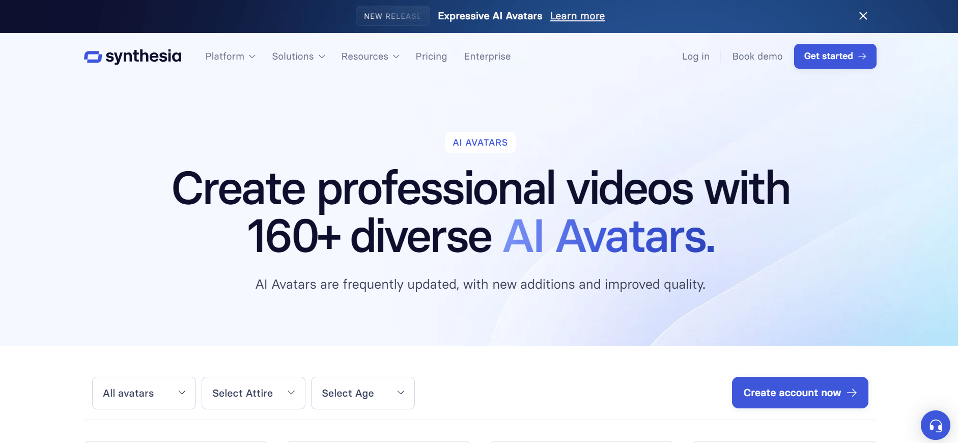 Expressive AI Avatars (Synthesia) - Realistic AI Avatars for Your Videos