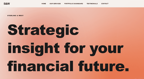 Wealth management website
