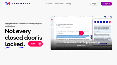 Typewiser - Smart Grant Writing with AI