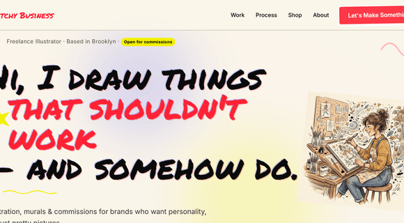 Illustrator portfolio website