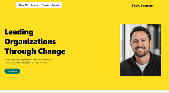 Business portfolio website template