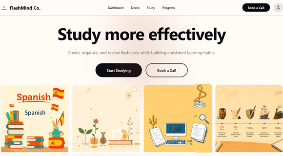Flashcard app template