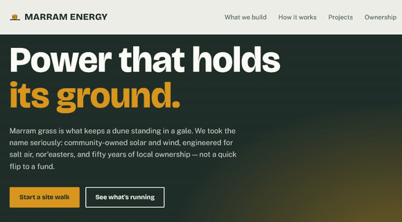 Renewable energy website