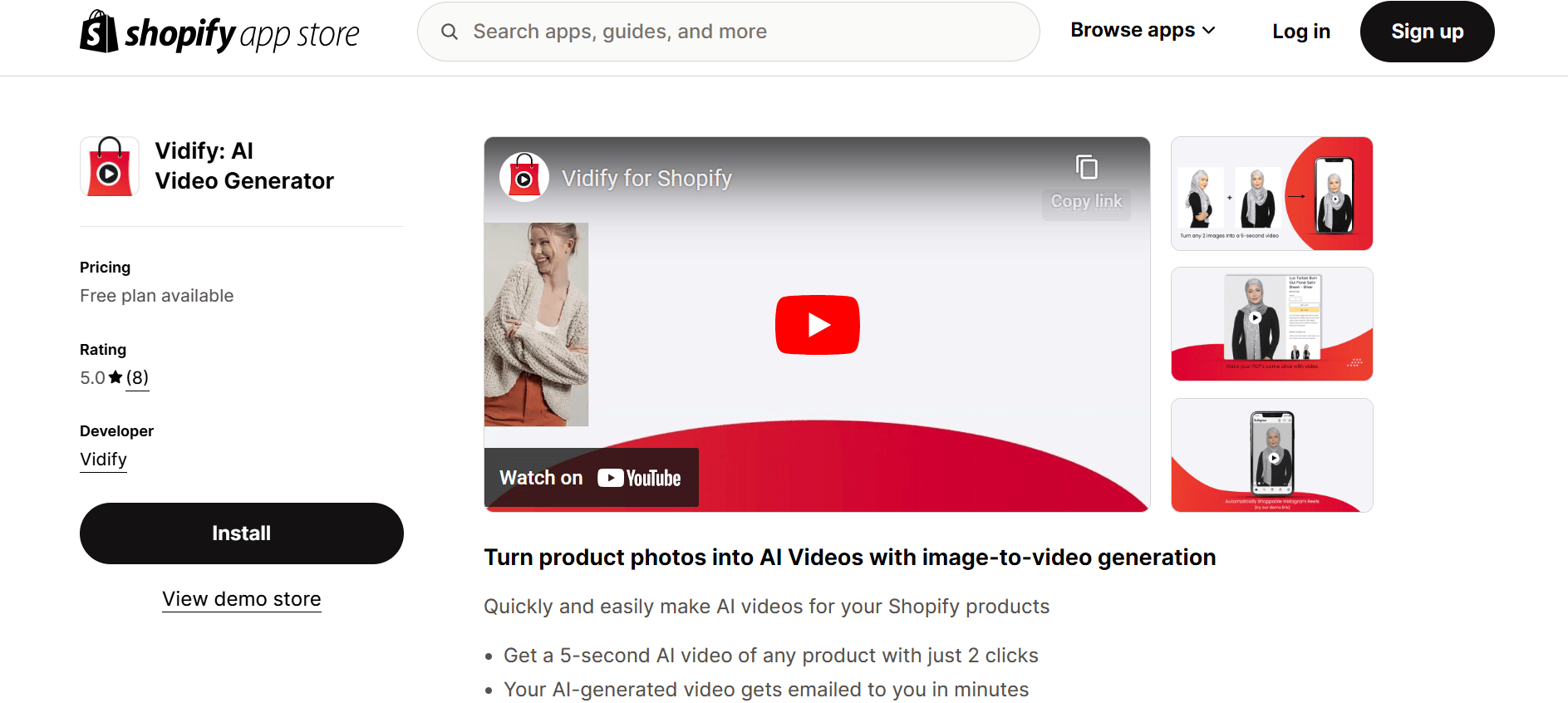 Vidify - Make Captivating Product Videos with AI 