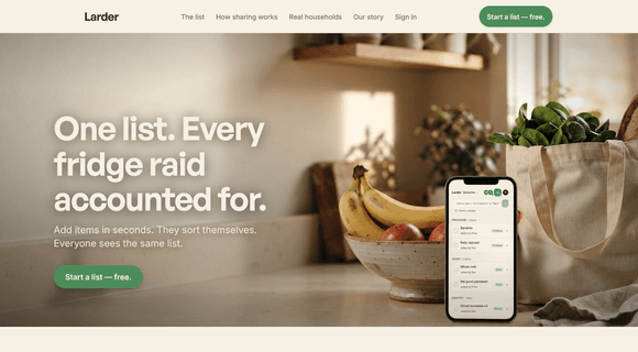 Grocery list app