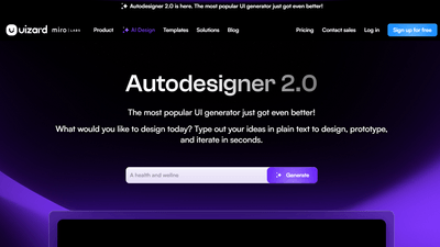 Autodesigner 2.0 - AI-Powered UI Design Tool