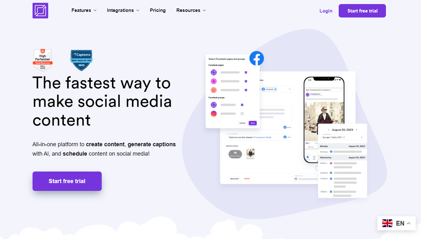 Creasquare - The Fastest Way to Make Social Media Content