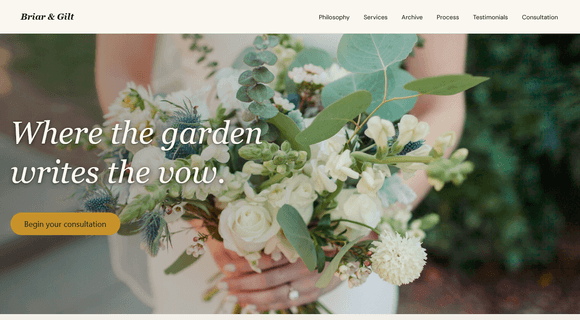 Flower shop website template