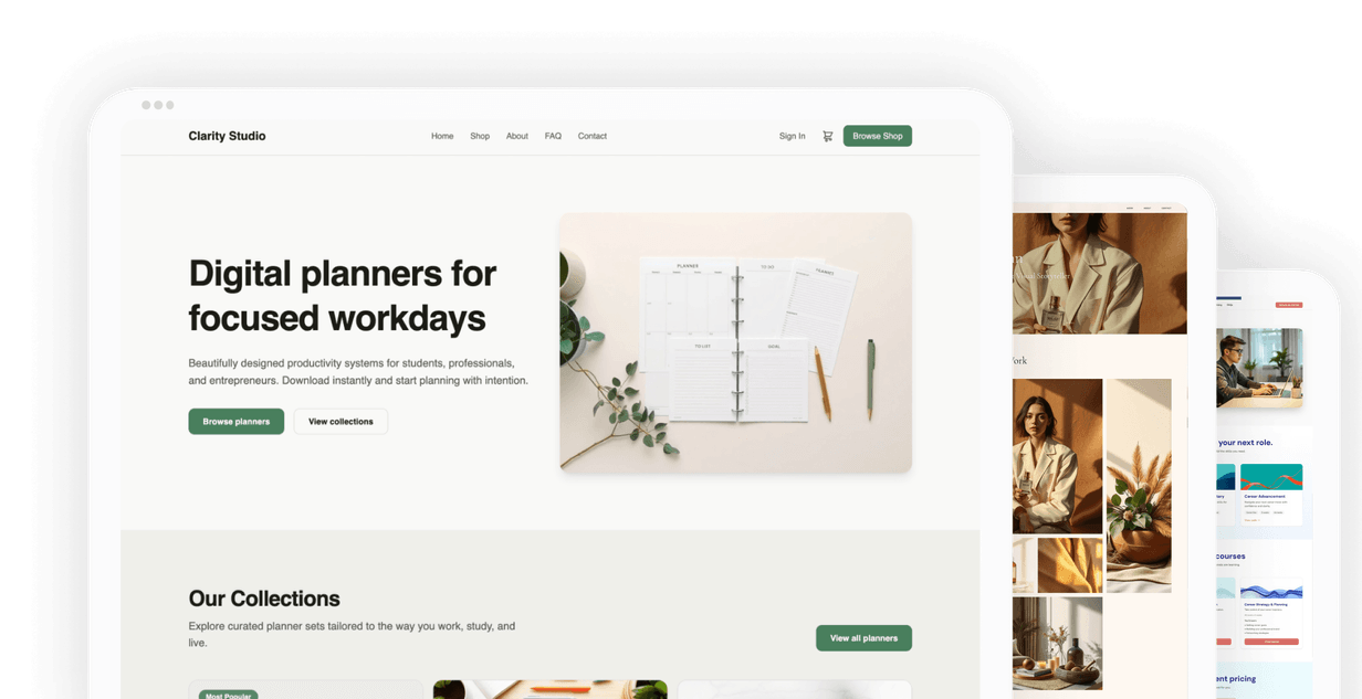 Professional websites