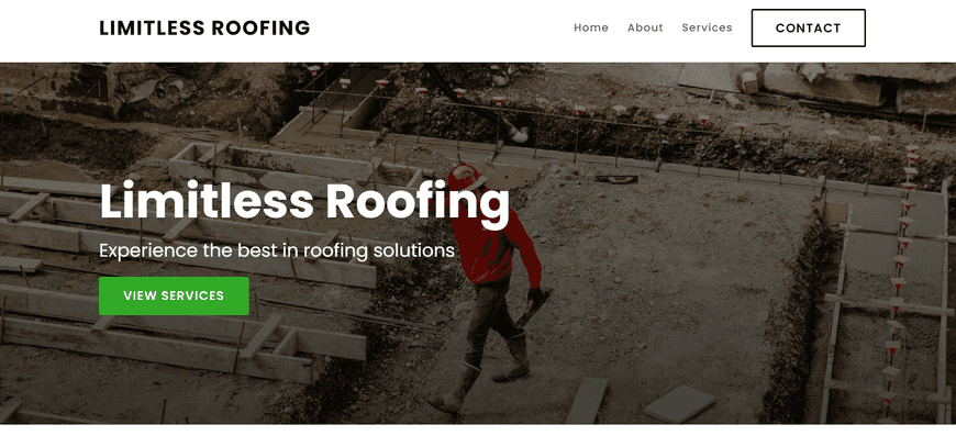 Create a sleek website for my roofing company specializing in residential roof installations and repairs. Include a project gallery, info about sustainable roofing, and a contact form for quotes.