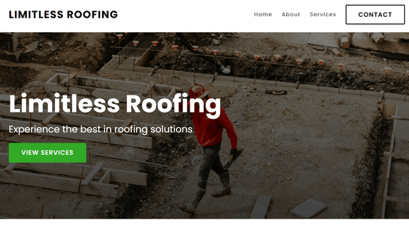 Roofing website