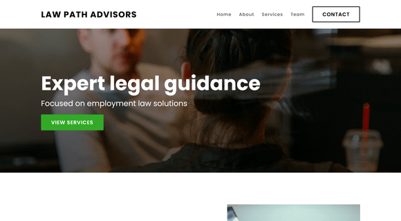 Legal consulting firm website