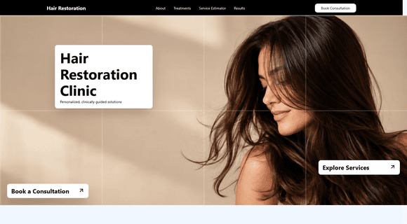 Hair loss solution website