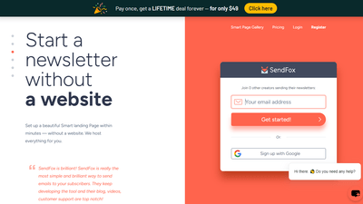 SendFox - Start Your Newsletter Without Hassle
