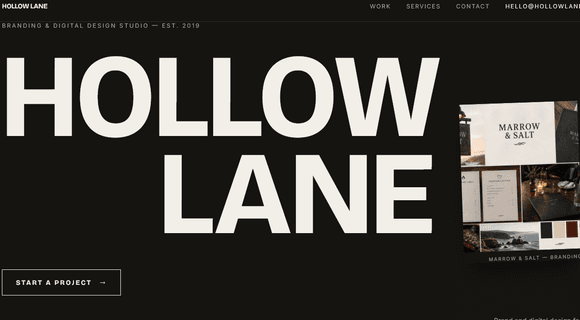 Creative agency website template